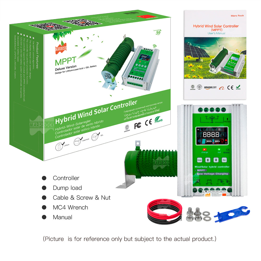 12V24V 300W Street Lamp Wind Turbine Complementary Controller